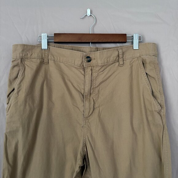Eddie Bauer Mens Chino Pants Khaki Size 38x32 Preppy Professional - Picture 3 of 8